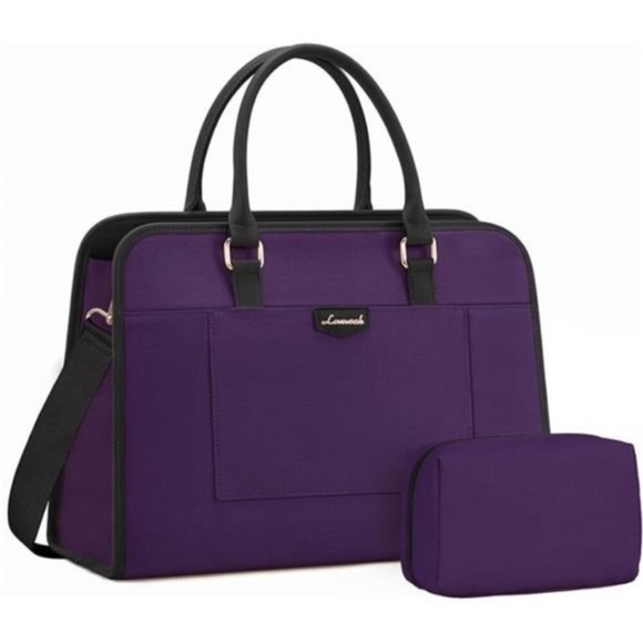 Laptop Tote Bag Large Capacity Lightweight Purple